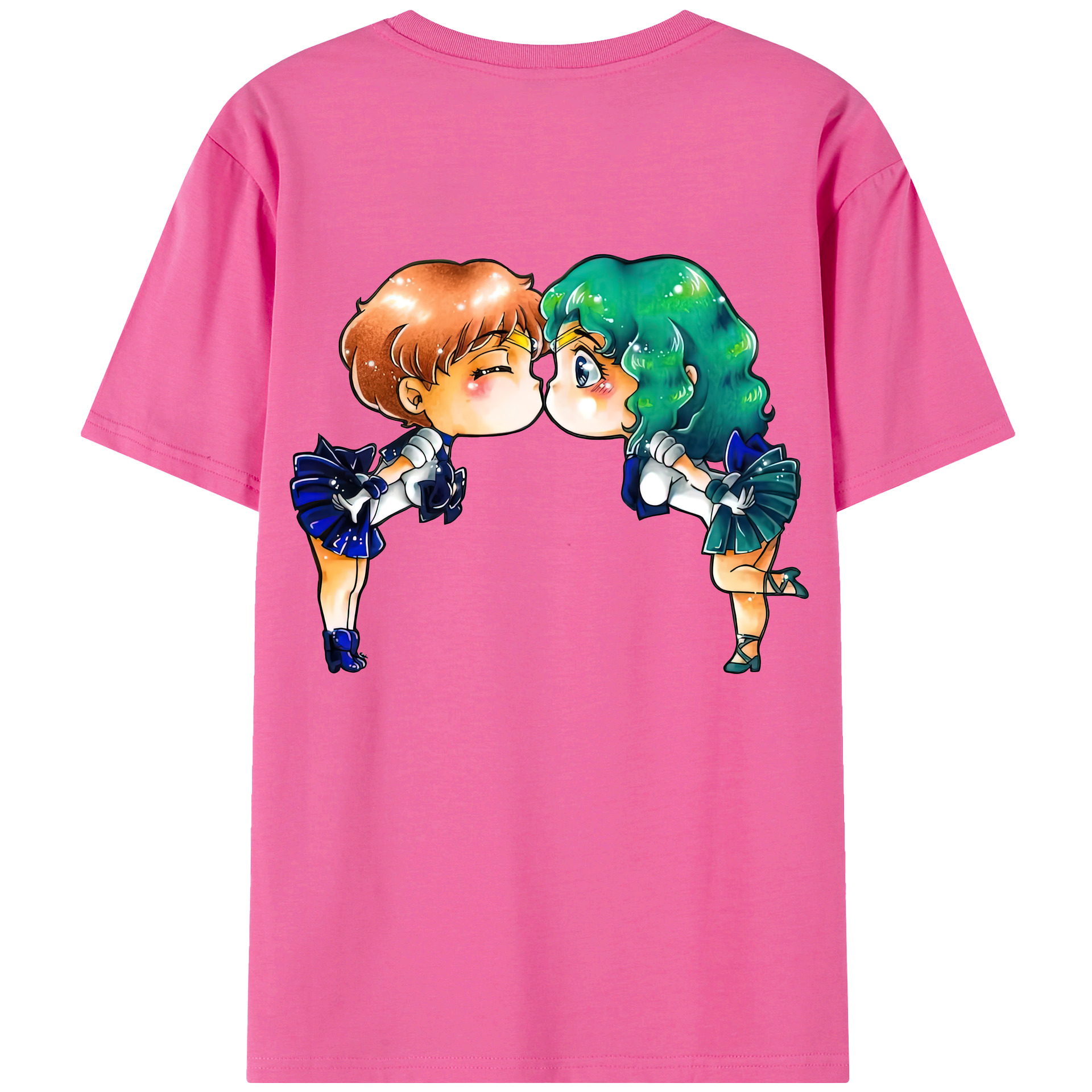 （画像用） 美少女戦士セーラームーン 天王はるか Sailor Moon Tenoh Haruka レディース半袖Tシャツ(バックプリント)